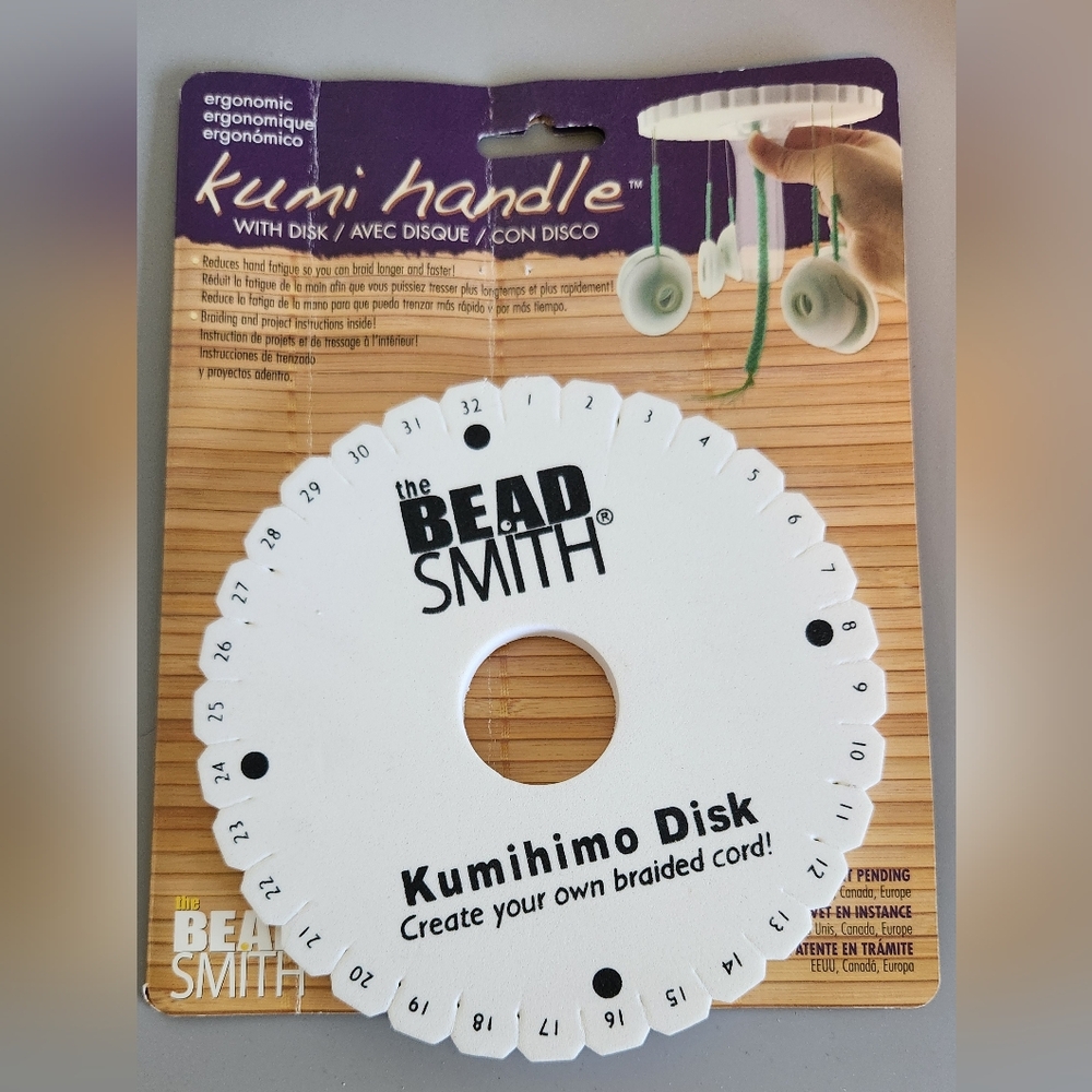 Kumihimo Disk with bobbins and instructions
